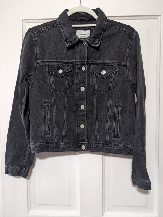 Forever 21 Jackets & Blazers - Forever 21 Faded Black Denim Jean Jacket Y2K Preppy Gorpcore Grunge Woman's S(C)